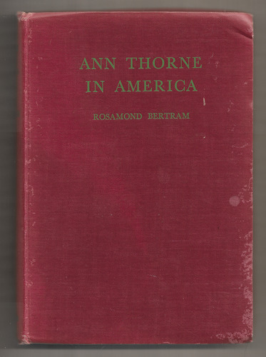 Ann Thorne in America